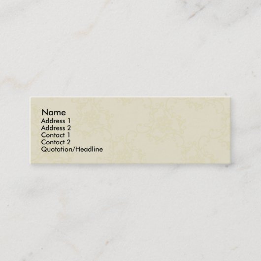 Visite Mini Modèle de carte de profil Motif (Devant)