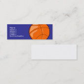Visite Mini Modèle maigre de carte de profil - basket-ball (Devant / Derrière)