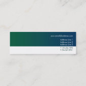 Visite Mini Modèle moderne de carte de profil de Minimalistic (Dos)
