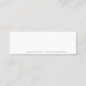 Visite Mini Monogramme encadré noir et bleu foncé - Carte de v (Dos)