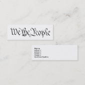 Visite Mini Nous la carte de profil de personnes (Devant / Derrière)