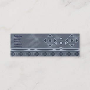 Visite Mini Nuances de carte maigre bleue de profil