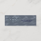 Visite Mini Nuances de carte maigre bleue de profil (Dos)