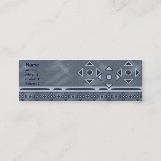 Visite Mini Nuances de carte maigre bleue de profil (Devant)