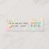 Visite Mini opal carte de réduction merci (Dos)