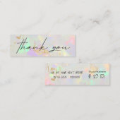 Visite Mini opal carte de réduction merci (Devant / Derrière)