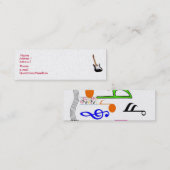 Visite Mini Or, carte mince de profil (Devant / Derrière)