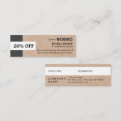 Visite Mini Papier d'emballage a imprimé carte de référence (Devant / Derrière)