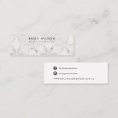 VISITE MINI PASTEL DE LA CARTE D'ÉCRAN FLORALE BLANCHE DE L'ÉT (Devant / Derrière)