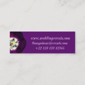 Visite Mini Pourpre, carte de visite, taille : Mini, 7,6 cm X (Dos)