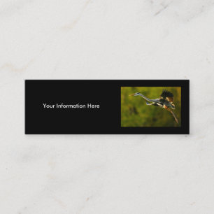 Visite Mini profil ou carte de visite, héron