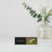 Visite Mini profil ou carte de visite, héron (Debout devant)