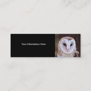 Visite Mini profil ou carte de visite, hibou