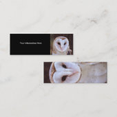 Visite Mini profil ou carte de visite, hibou (Devant / Derrière)