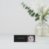 Visite Mini profil ou carte de visite, hibou (Debout devant)