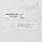 Visite Mini Ratlets peu de carte (Devant / Derrière)