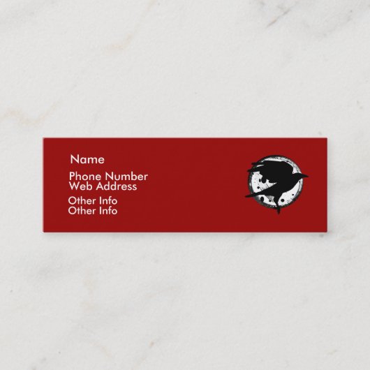 Visite Mini Raven et la carte de profil de lune (Devant)