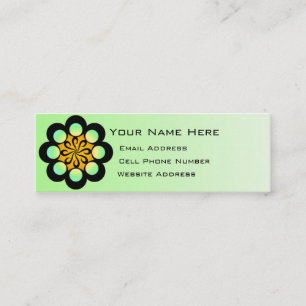 Visite Mini Rétro carte maigre de profil de Deco