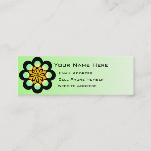 Visite Mini Rétro carte maigre de profil de Deco (Devant)