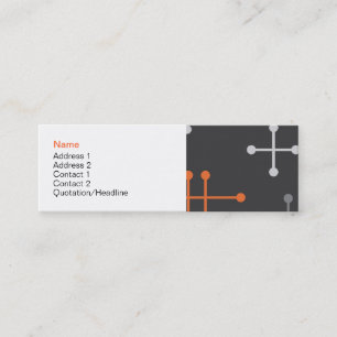 Visite Mini Rétro carte moderne de profil de motif