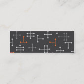 Visite Mini Rétro carte moderne de profil de motif (Dos)