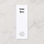 Visite Mini Rétro informel | Carte Signet de mariage préféré (Dos)