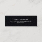 Visite Mini Script Whimsical Or | Carte de nom de diplôme (Dos)