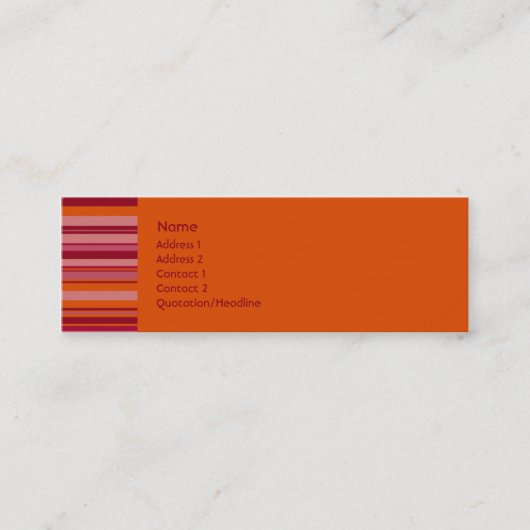 Visite Mini Sifflement de framboise • Carte de profil (Devant)