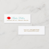 Visite Mini simple carte de profil des lèvres rouges pour les  (Devant / Derrière)