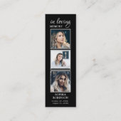 Visite Mini Simple Funérailles 3 photo Carte de prière (Devant)