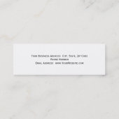 Visite Mini Slim Architect Moderne Simple Minimal Carte de vis (Dos)