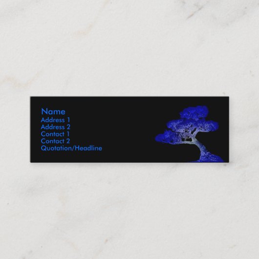 Visite Mini Soong Su - Carte de profil Bonsai (Devant)