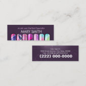 Visite Mini Spécialiste de l'acrylique et de l'ongle Gel Carte (Devant / Derrière)