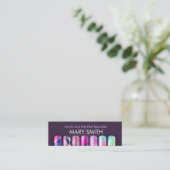 Visite Mini Spécialiste de l'acrylique et de l'ongle Gel Carte (Debout devant)