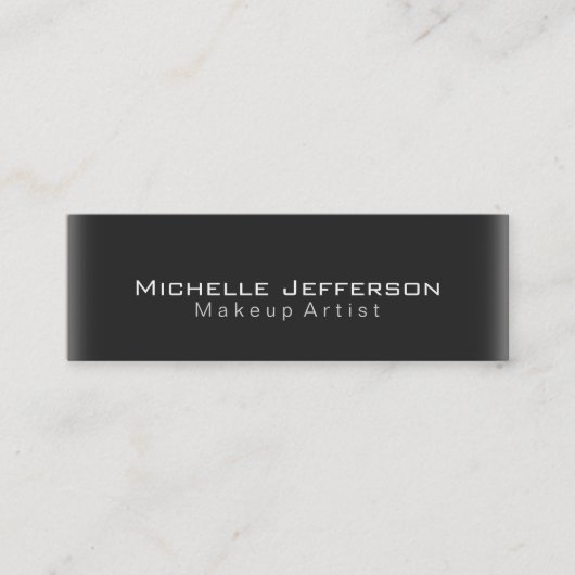 Visite Mini Style maquillage mince Artiste Script Carte de vis (Devant)