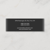 Visite Mini Style maquillage mince Artiste Script Carte de vis (Dos)