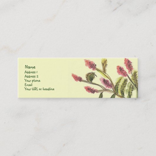 Visite Mini Toute la bonne carte de fleurs (Devant)