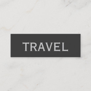 Visite Mini Trendy Cute Chic Plain Travel Agent Carte de visit
