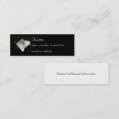 Visite Mini Zantedeschia - carte de profil (Devant / Derrière)