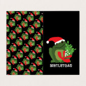 Visite Mistle'toad, carte de Noël de famille (Extérieur déplié)