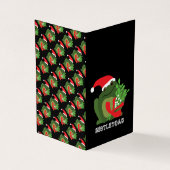 Visite Mistle'toad, carte de Noël de famille (Extérieur)