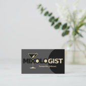 Visite Mixologue Parties scintillant classique Carte de v (Debout devant)