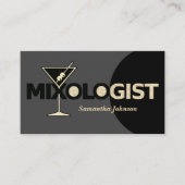 Visite Mixologue Parties scintillant classique Carte de v (Devant)