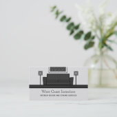 Visite Mobilier funky Carte de visite, Gris (Debout devant)