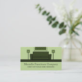Visite Mobilier funky Carte de visite, Vert olive (Debout devant)