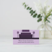 Visite Mobilier Funky Carte de visite, Violet (Debout devant)