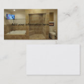 Visite Modèle à la maison professionnel de carte de (Devant / Derrière)