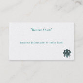 Visite MODÈLE - Carte de profil (Dos)