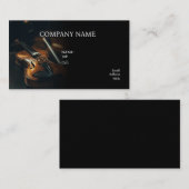 VISITE MODÈLE DE BASE MUSIQUE CARTE DE VISITE, VIOLIN (Devant / Derrière)