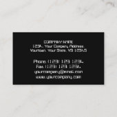 Visite Modèle de carte d'affaires Circuit B & W "PC répar (Dos)